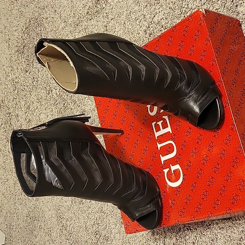 Guess bootie heels